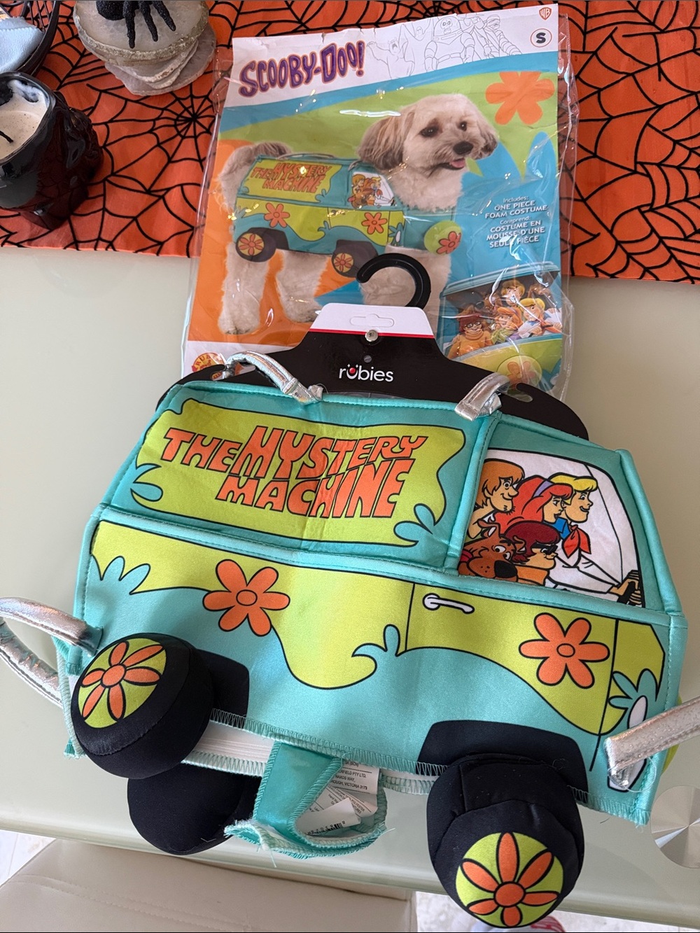 Rubie's Scooby-Doo Mystery Machine Dog Costume - Teal, Green & Orange